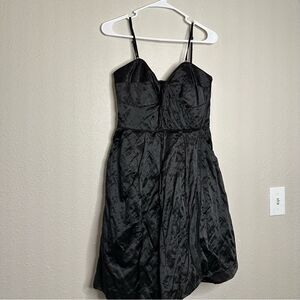 Frock by Tracy Reese Black Satin Lined Cocktail dress Size 8